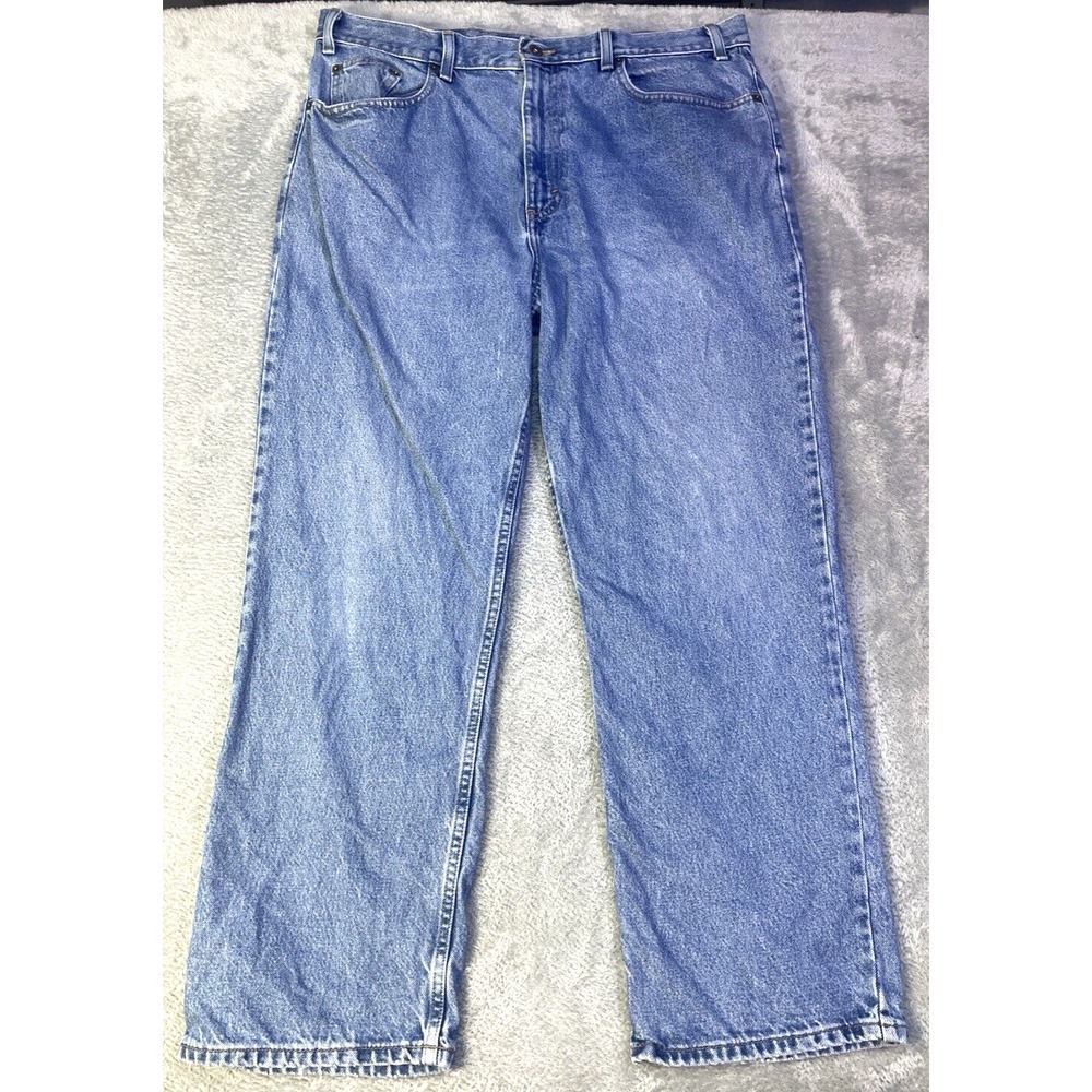 Eddie Bauer Jeans Men's 38X29 Blue Loose Fit Baggy Straight Leg Pre-Owned